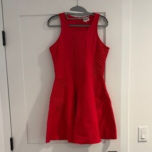 Parker Vibrant Red Mini Dress